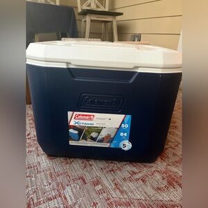 Coleman Navy and White Xtreme Cooler